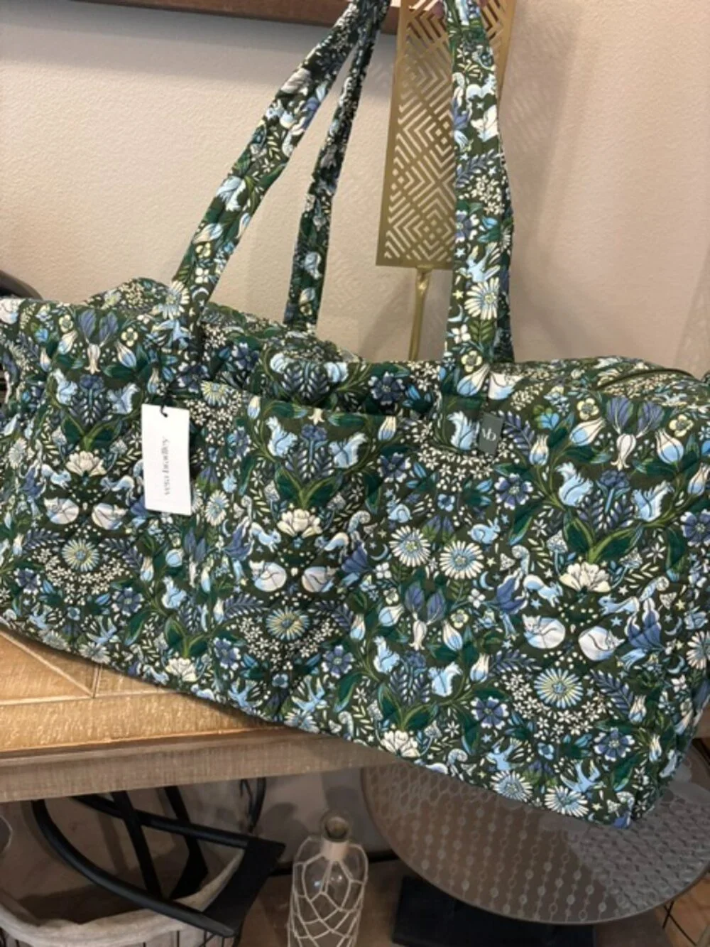 NEW Vera Bradley Enchanted Woods 2Pc Large Travel Duffel & Weekender Set